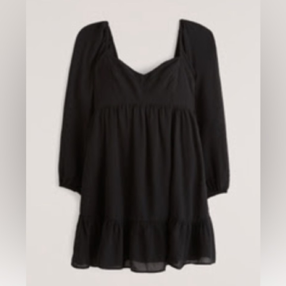 Aberbrombie black babydoll dress XXS